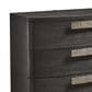 Bernhardt Geneve 34" 3 Drawer Nightstand in Robor and Ferrum with USB Ports, , large
