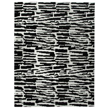 Ashley Bramshaw 8" x 10" Black and Ivory Area Rug, , large