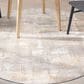 Nourison Rush CK951 6" Round Grey and Beige Area Rug, , large