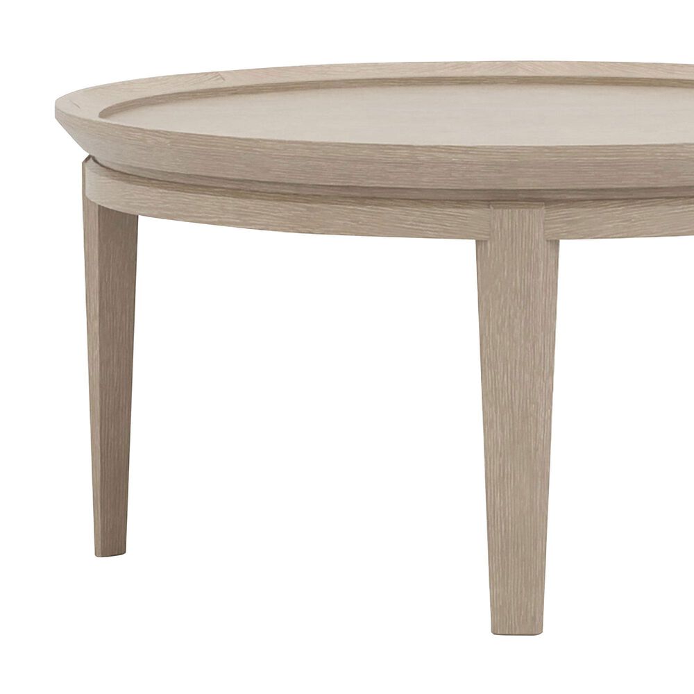 Stickley Furniture Maidsatone 36" Round Cocktail Table in Sandbank, , large