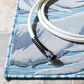 Safavieh Cabana CBN452J 8" x 10" Aqua and Navy Indoor/Outdoor Area Performance Rug, , large