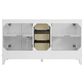 37B Fenwick 60" Double Bathroom Vanity in Bright White with Glossy White Composite Stone Top and Backsplash, , large