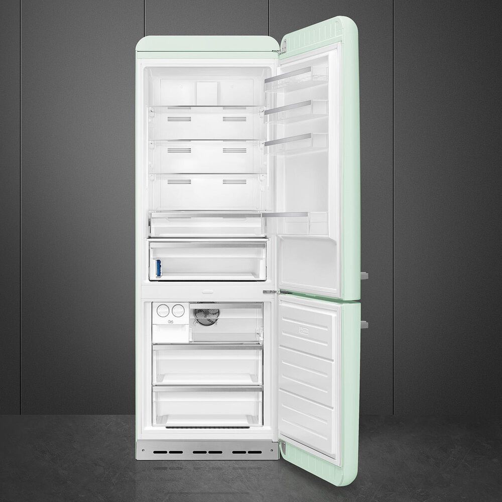 SMEG 18.01 Cu. Ft. Retro Bottom Freeze Refrigerator with Right Hinge in Pastel Green, , large