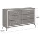 New Heritage Design Huxley 6-Drawer Dresser in Gray, , large