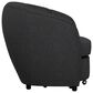 Golden Wave Furniture Elliot Accent Chair and Ottoman with Casters in Charcoal, , large