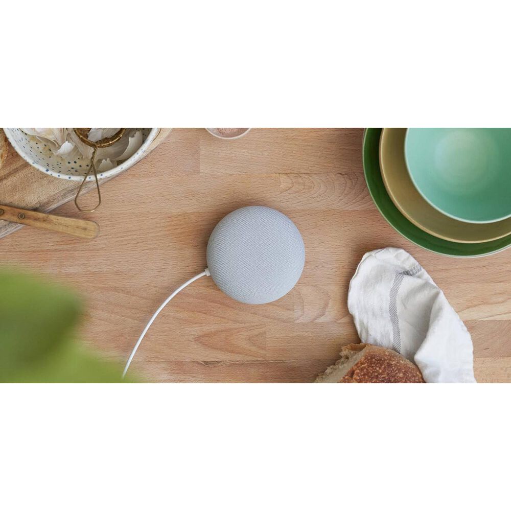 Google Nest Mini (2nd Gen) Google Assistant in Chalk + GE Smart