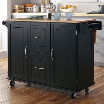 Homestyles Dolly Madison Kitchen Cart in Black, , large