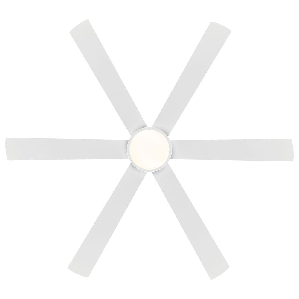 Minka-Aire Cairo 65" Smart Indoor/Outdoor Ceiling Fan with LED Light in Flat White, , large
