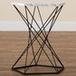 Baxton Studio Oberon End Table in White/Black, , large