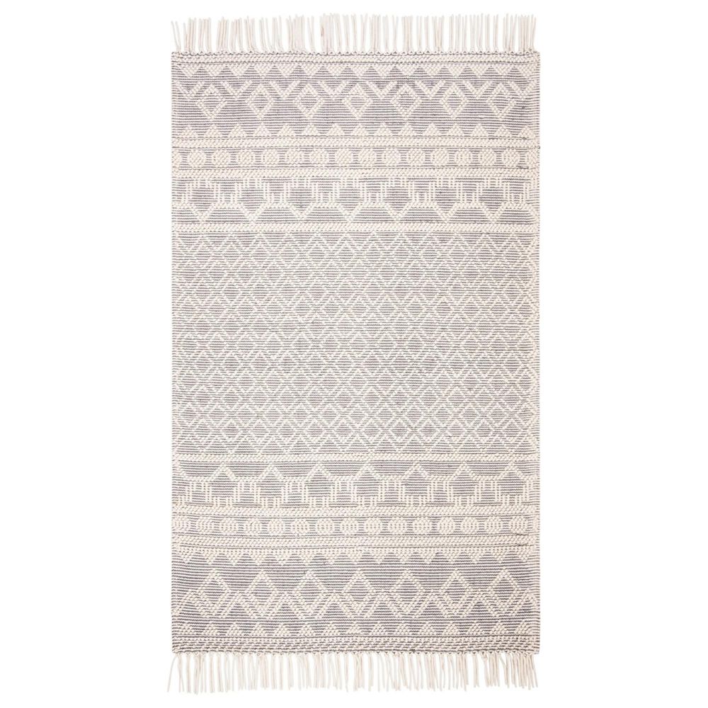 Safavieh Natura NAT351A 6" x 9" Ivory and Grey Area Rug, , large