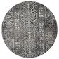 Feizy Kano 3871F 8"9" Round Charcoal and Ivory Area Rug, , large