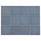 Emser Kanji Nasu 4" x 4" Square on 12" x 16" Glossy Porcelain Mosaic Sheet, , large