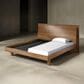 BDI Kava Queen Platform Bed and Two Nightstands in Natural Walnut, , large
