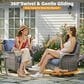 HOMLUX 7-Piece Patio Set in Denim Blue, , large