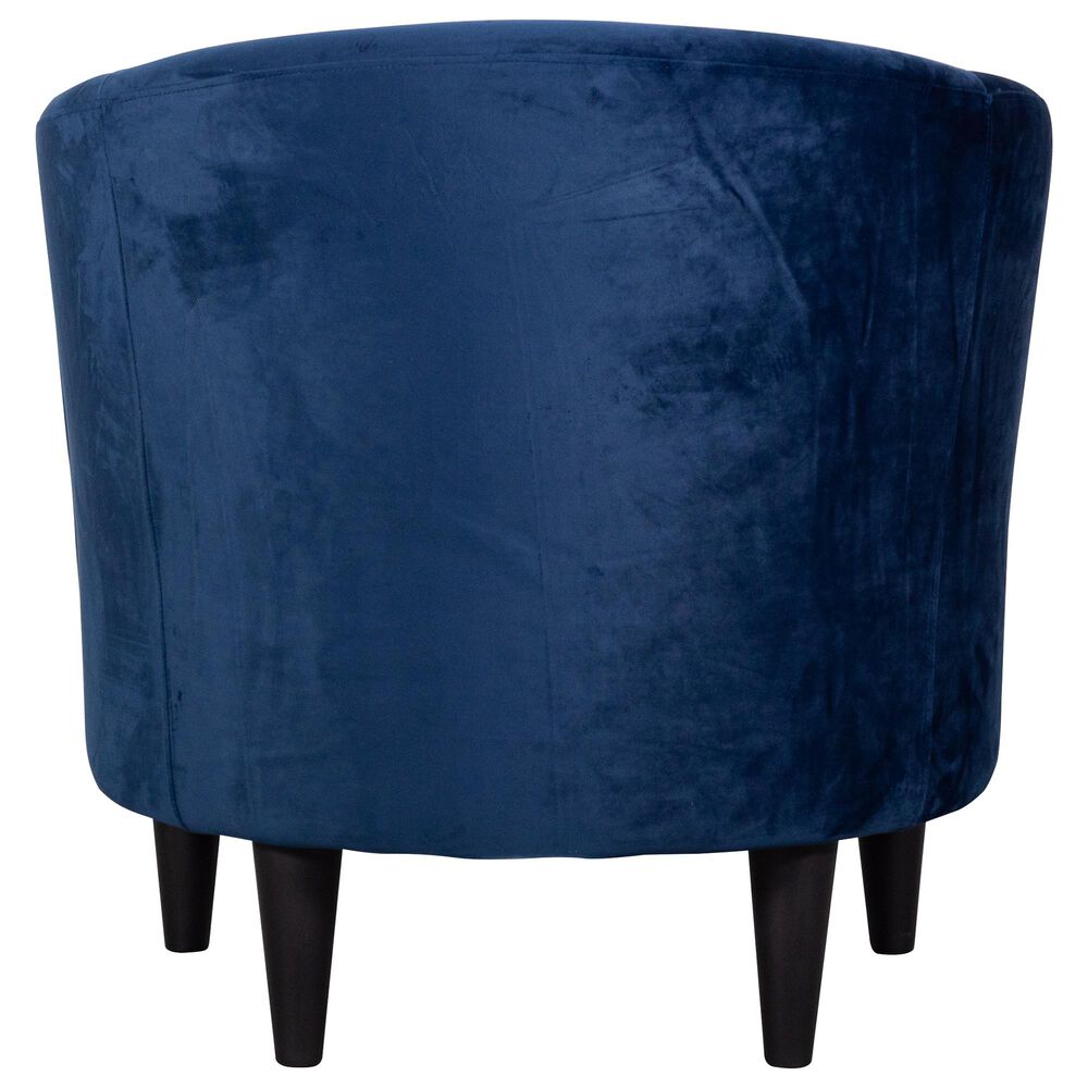 Overman International Corp Accent Chair in Chantel Parisian Blue Velvet, , large