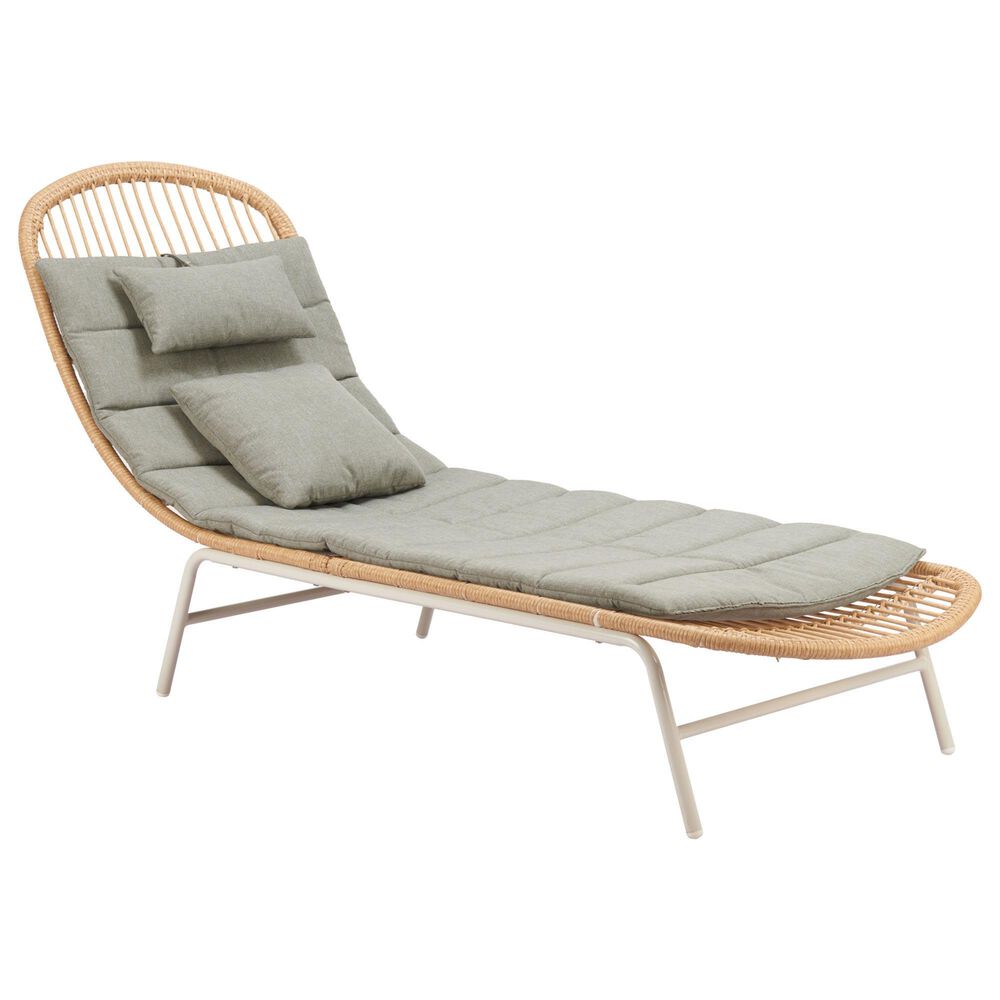 Zuo Modern Skim Outdoor Chaise Lounge in Multicolor, , large
