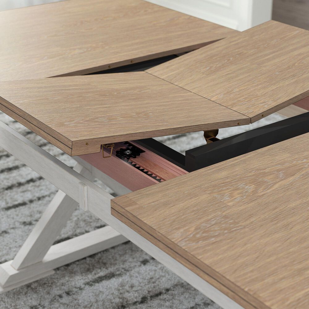 Ashley Purlaney Dining Table in Antique White and Natural - Table Only, , large