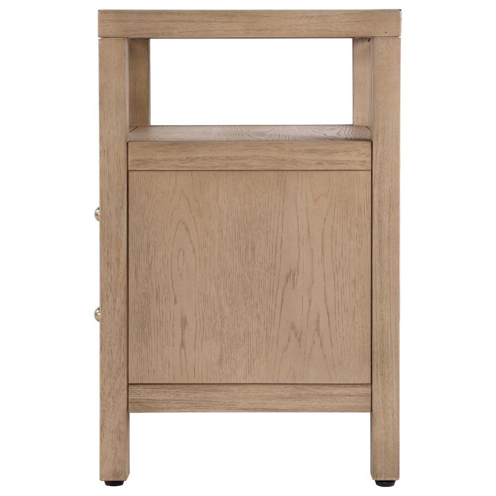 Butler Specialty Company Nora 2 Drawer Nightstand with Open Shelf in Light Oak, , large