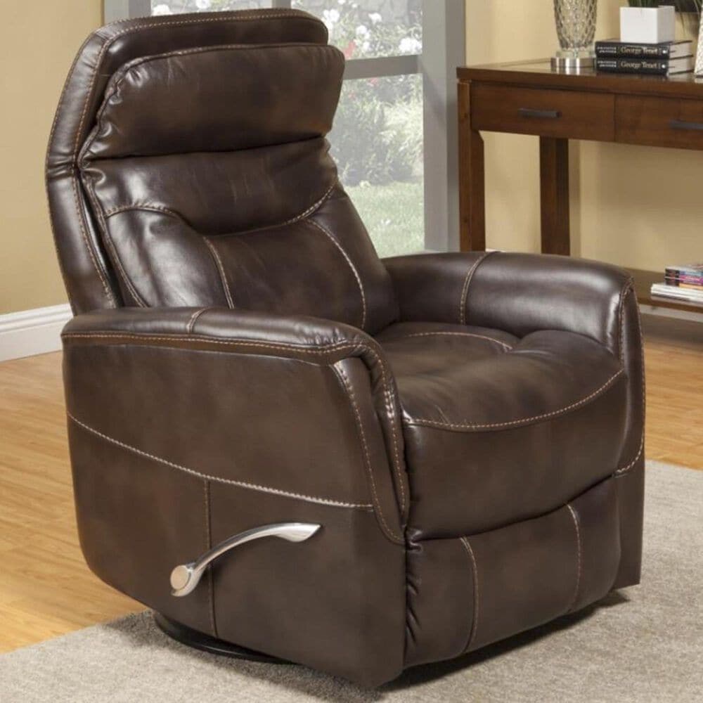 Simeon Collection Gemini Glider Swivel Recliner in Truffle, , large