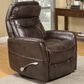 Simeon Collection Gemini Glider Swivel Recliner in Truffle, , large
