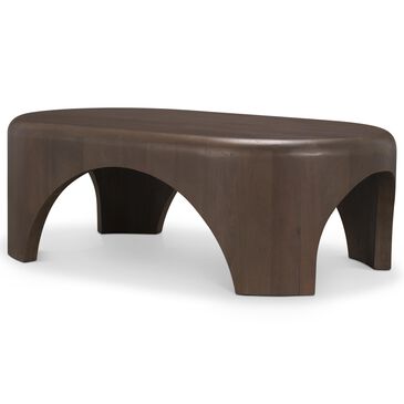 Mercana Shima Oval Coffee Table in Dark Brown, , large
