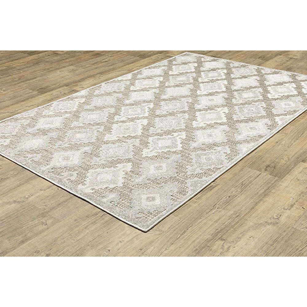 Oriental Weavers Tangier TAN08 9&#39;10&quot; x 12&#39;10&quot; Beige Area Rug, , large