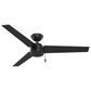Hunter Cassisus 52" Outdoor Ceiling Fan in Matte Black, , large