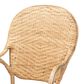 Baxton Studio Genna Arm Chair in Natural Brown, , large