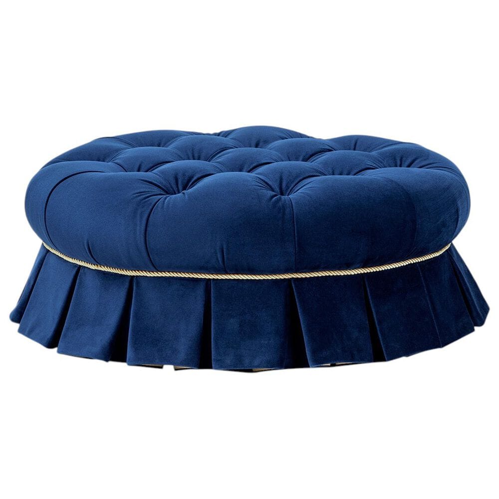 Jennifer Taylor Home Roquefort 24.5" Dog Sofa Bed with Box-Pleated Skirt in Navy Blue, , large