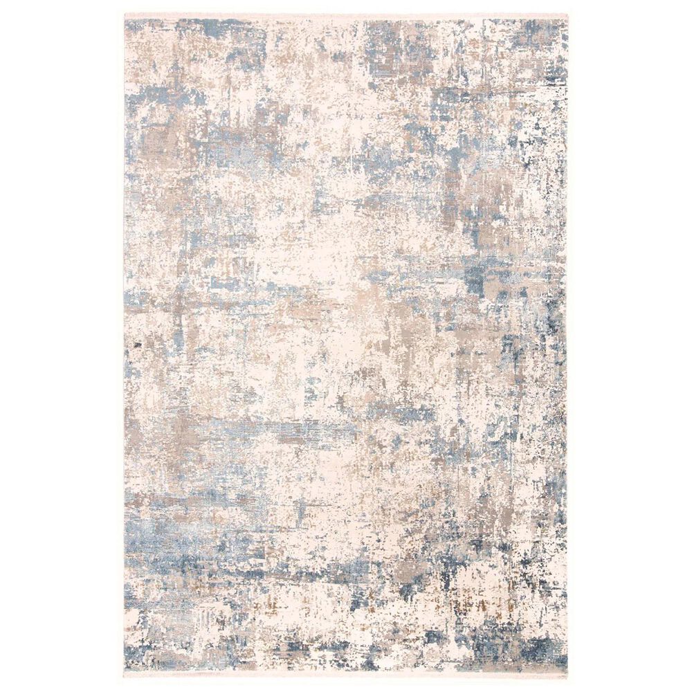 Feizy Cadiz 13" x 20" Blue and Ivory Area Rug, , large