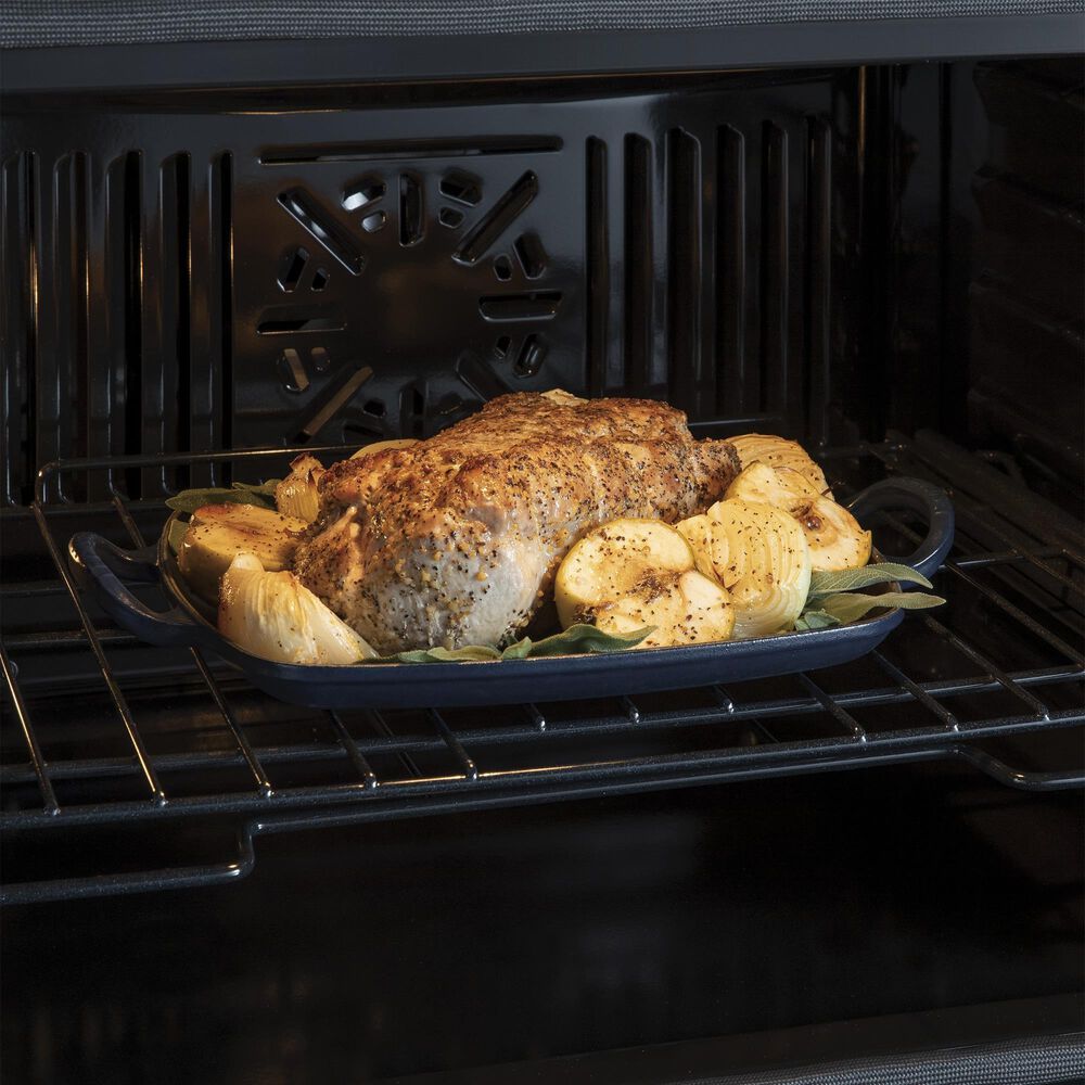 GE Profile 2-Piece Kitchen Package with Stainless Steel 30" Smart Built-In Double Wall Oven and Black 30" Energy Star Induction Cooktop, , large