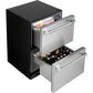 Cafe 5.7 Cu. Ft. Built-In Dual-Drawer Refrigerator in Stainless Steel and Brushed Stainless Handles, , large