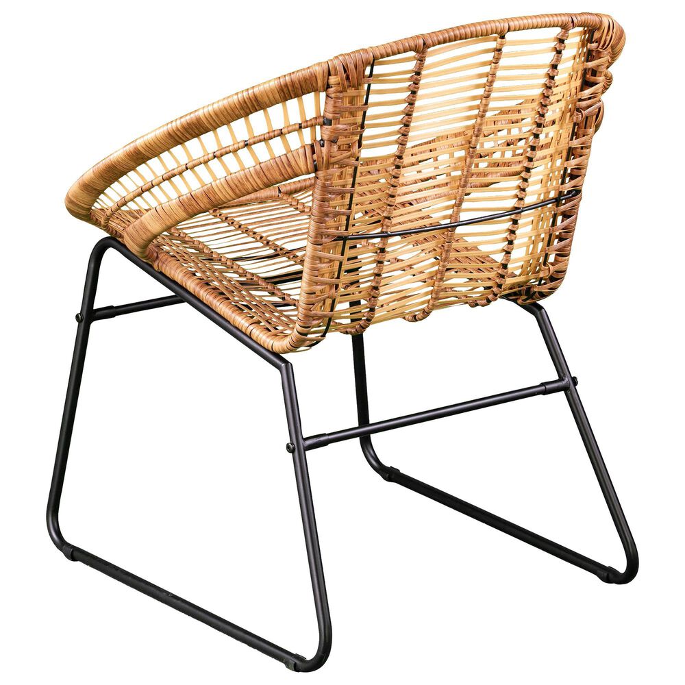 Southern Enterprises Alandhra 3-Piece Bistro Set in Natural and Black, , large