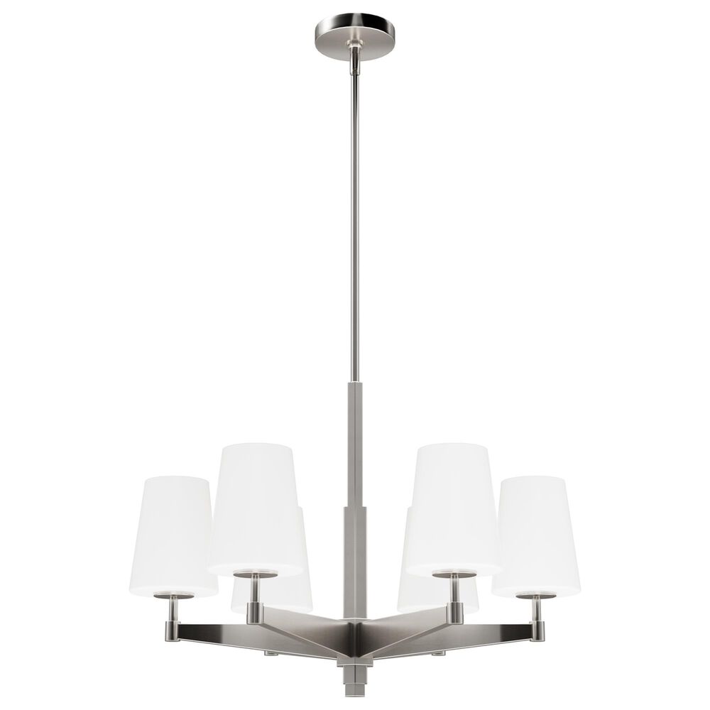 Hunter Nolita 6-Light Chandelier in Brushed Nickel, , large