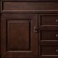 James Martin Vanities Brookfield 60" Single Bathroom Vanity in Burnished Mahogany with 3 cm Lime Delight Quartz Top and Rectangular Sink, , large