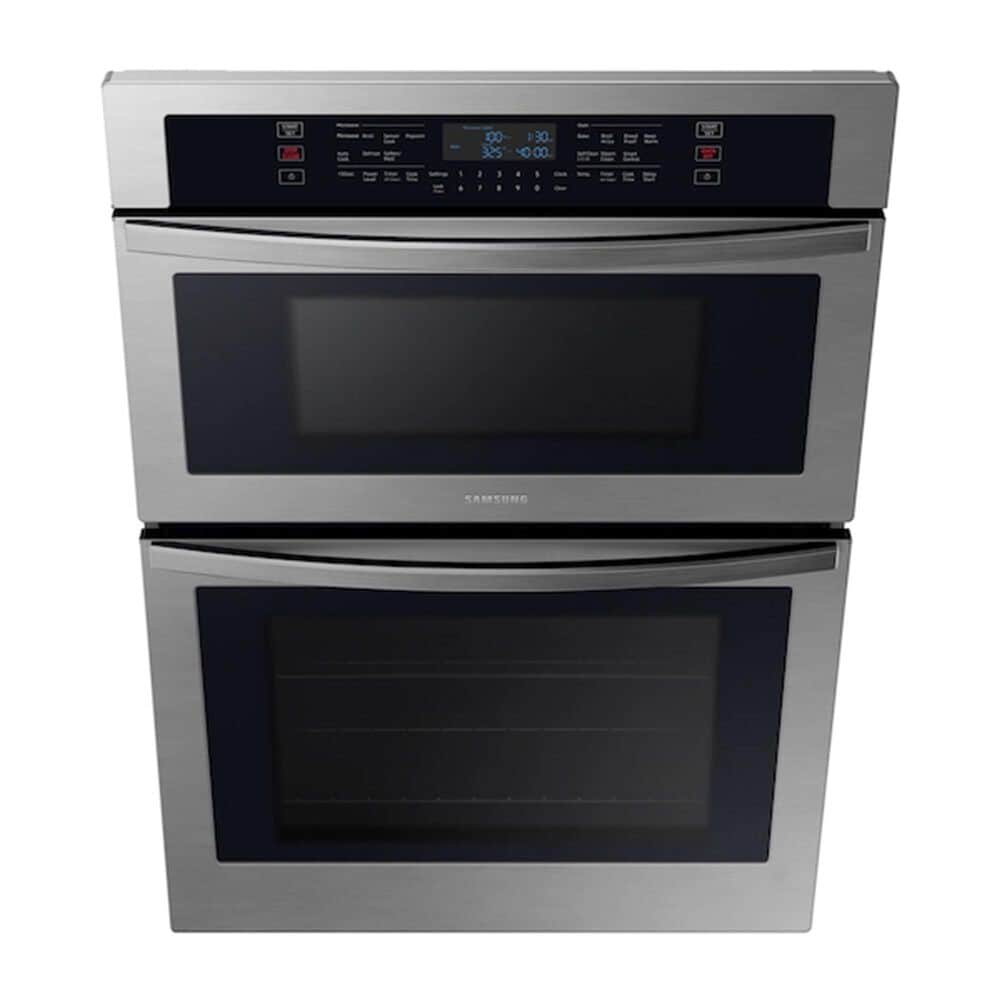 Samsung 30&quot; Smart Electric Wall Oven with Microwave Combination in Stainless Steel, , large