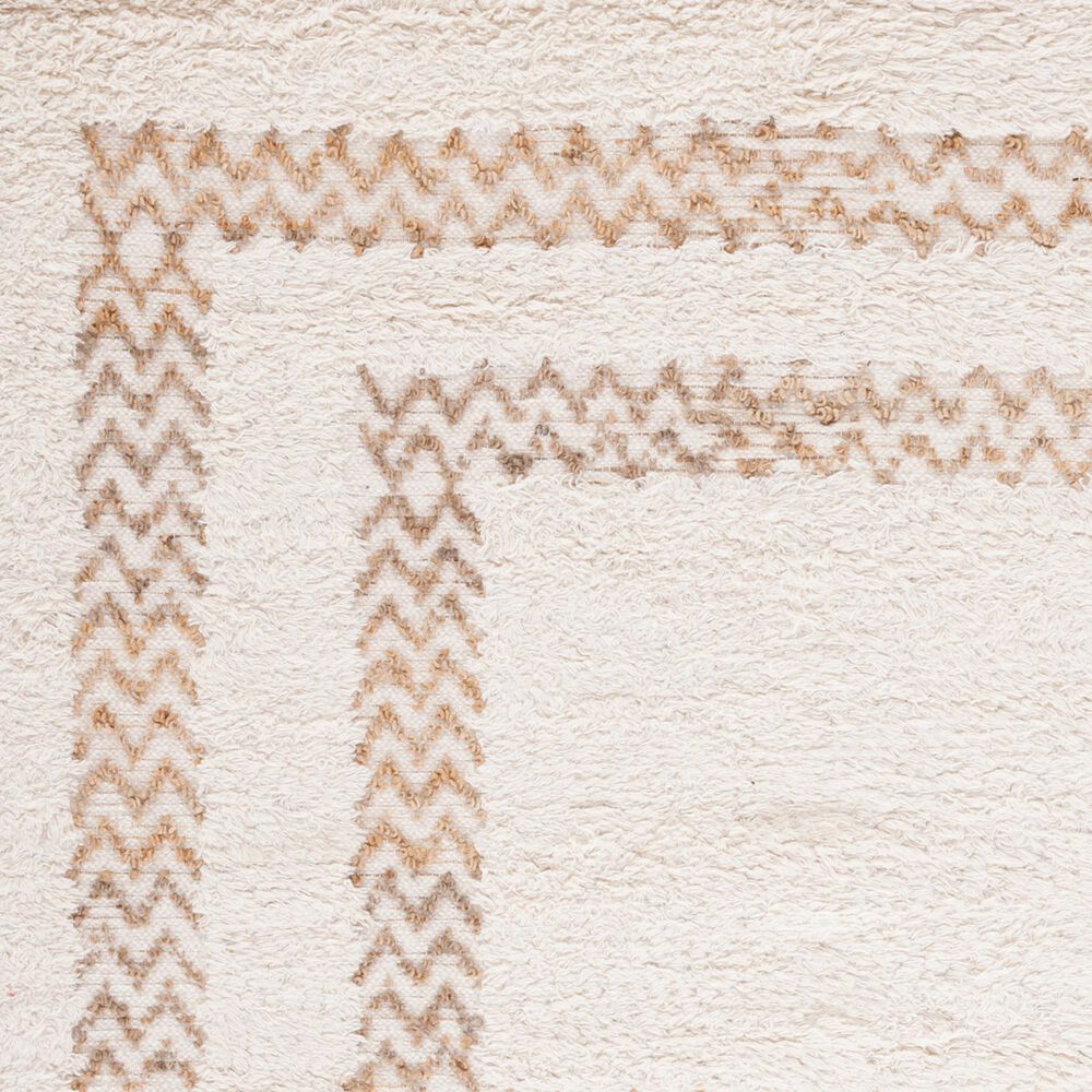 Safavieh Natura 6&#39; Square Ivory and Natural Area Rug, , large