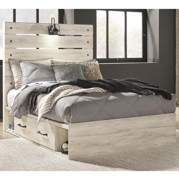 Ashley Cambeck Full Dual Storage Bed in Whitewash, , large