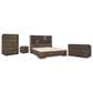 Legacy Classic Architect 4-Piece King Bookcase Bedroom Set in Onyx with LED Lighting, , large