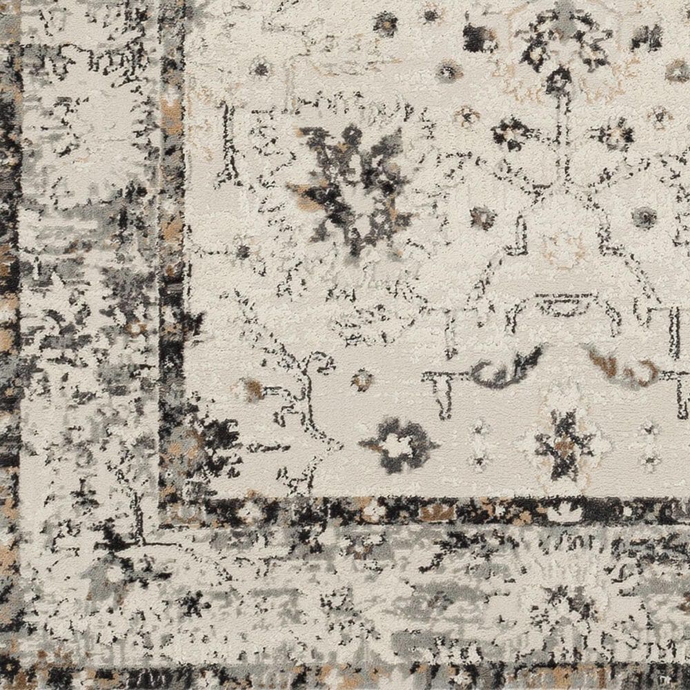 Karastan Cleo R1076 5&#39; 3&quot; X 8&#39; Light Grey Area Rug, , large