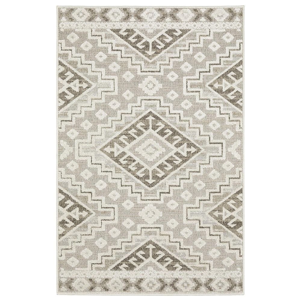 Oriental Weavers Tangier TAN03 6"7" x 9"6" Beige Area Rug, , large