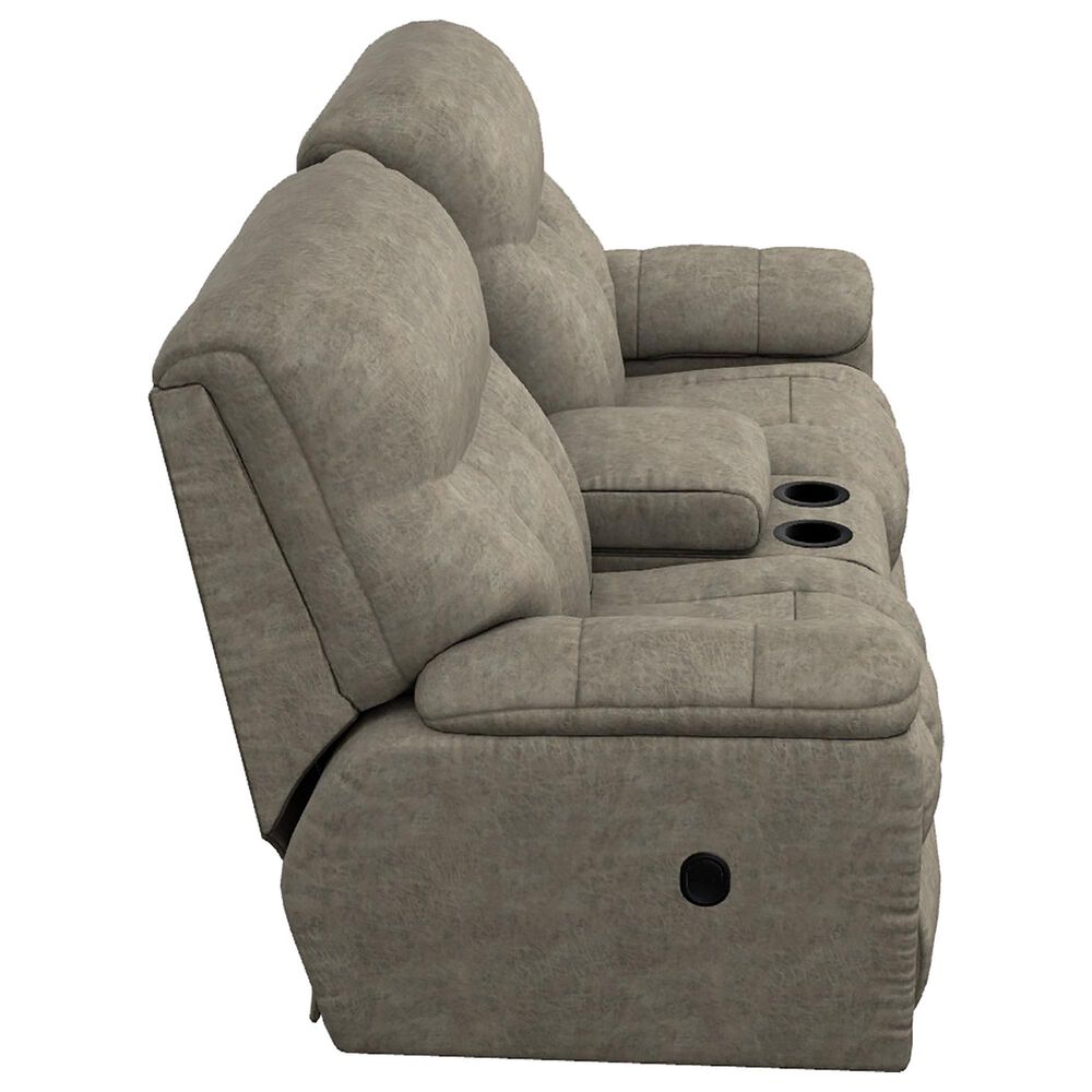 La-Z-Boy Morrison Manual Reclining Loveseat with Console in Sable, , large