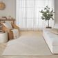 Nourison Pure Patterns Ivory and Grey 3"9" x 5"9" Area Rug, , large