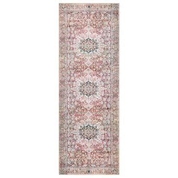 Loloi II Wynter WYN-05 2"6" x 9"6" Tomato/Teal Runner, , large