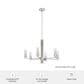 Hunter Gatz 6-Light Chandelier in Brushed Nickel, , large