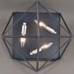 Vaxcel Hailey 3-Light Flush Mount in Black Graphite and Satin Nickel, , large