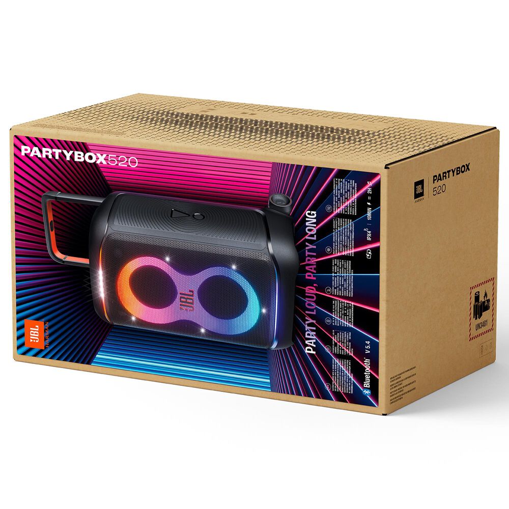 JBL PartyBox 520 Bluetooth Party Speaker in Black, , large