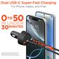 Hypercel SpeedBoost 77W Quad Port PD Car Charger in Black, , large