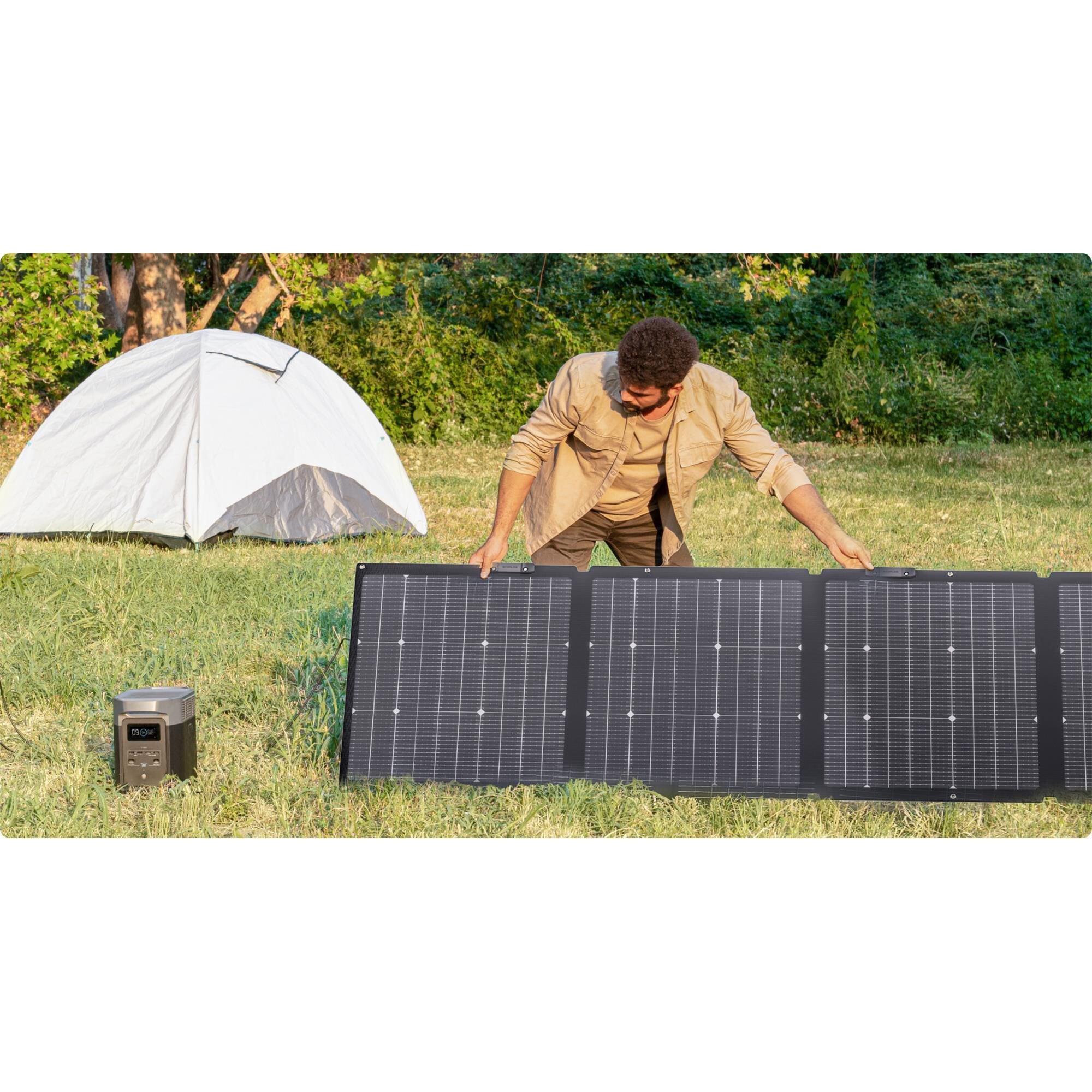 EcoFlow 220W Portable Solar Panel in Black