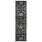Oriental Weavers Andorra 7124A 2"3" x 8" Navy Runner, , large